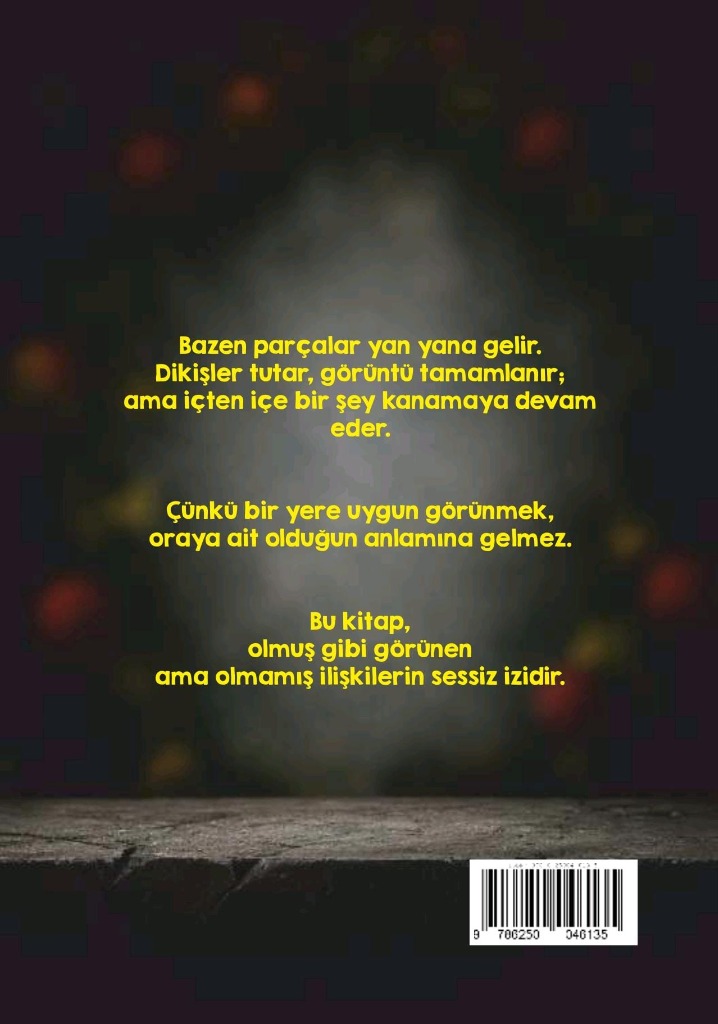 Sevgiye Benzeyen Şeyler - Arka Kapak